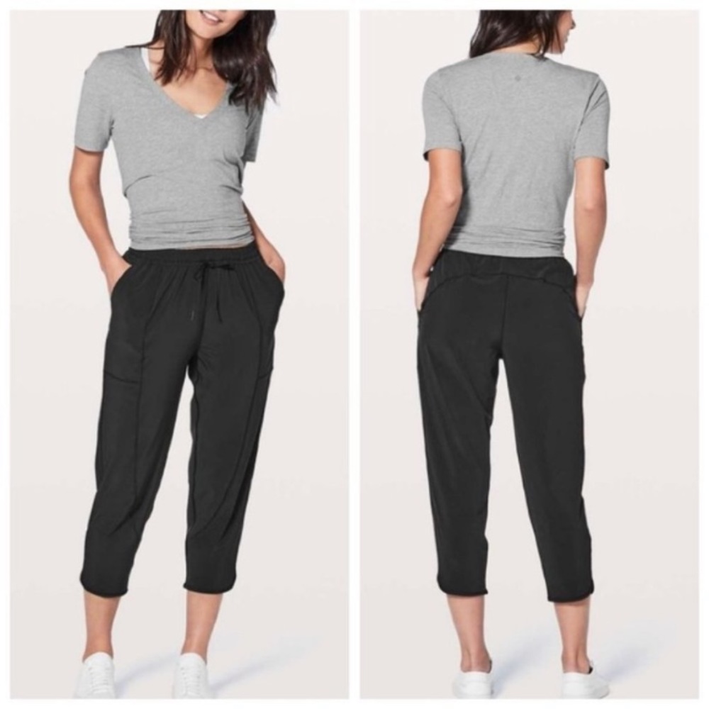 Lululemon Black Final Play Crop 23” NWOT